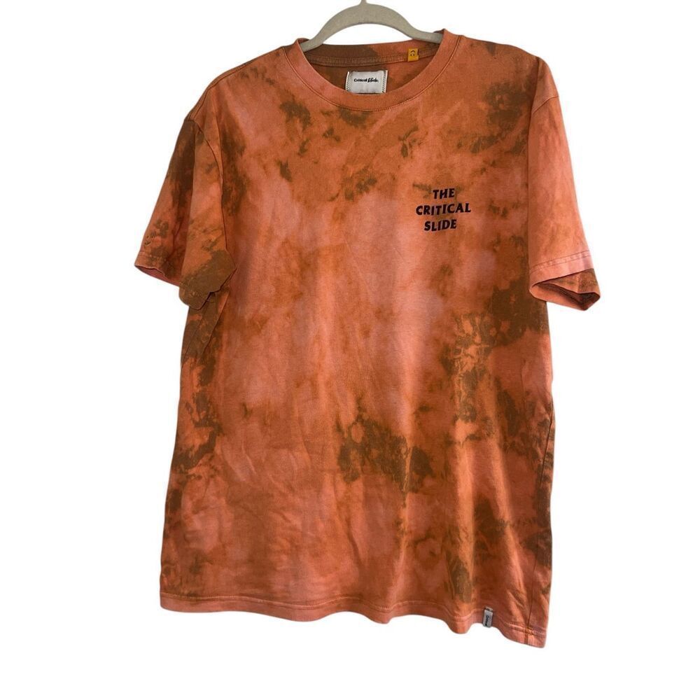 Critical Slide Tie Dye Orange Sz Large Tee